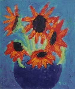 first_chocolate_painting_sunflowers-251x300