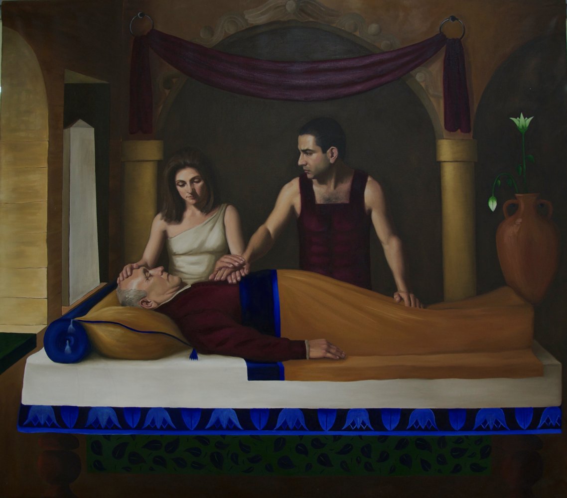 ELLYSAR AND BYGMALION.2490x2190cm oil on can.
